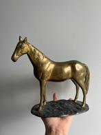 Messing paard op sokkel, Ophalen of Verzenden