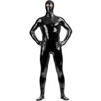 Zwart heren bodysuit / catsuit glimmende wetlook mannen pak, Verzenden, Nieuw, Overige maten, Overige thema's