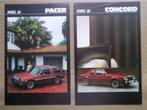 2x AMC brochures/folders HAI 1979: AMC Pacer + AMC Concord, Ophalen of Verzenden, Nieuw, Overige merken
