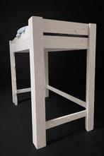 Hoogslaper Whitewash Steigerhout 70x200, Ophalen, Zo goed als nieuw, Hoogslaper