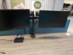 2 monitoren op verstelbare arm, Computers en Software, Monitoren, Ophalen of Verzenden, Gebruikt