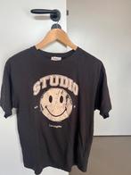 Paars/grijs shirt met smiley van Shoeby, maat xs, Verzenden, Zo goed als nieuw, Korte mouw, Maat 34 (XS) of kleiner