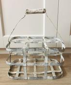 Oud flessenrek white ijzer brocante, Antiek en Kunst, Curiosa en Brocante, Ophalen of Verzenden