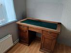 Antiek Eiken Bureau - Pedestal Desk, Ophalen