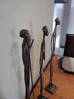 Bronzen Afrikaanse Beelden Set, Ophalen of Verzenden