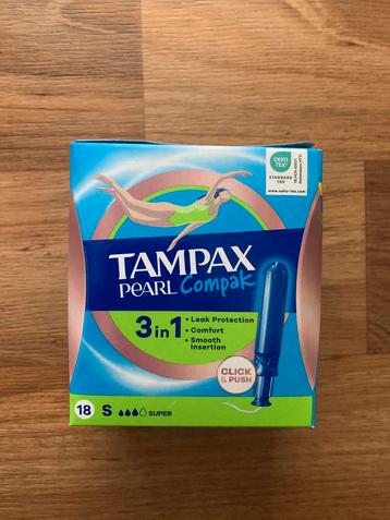 6 pakjes Tampax pearl compak beschikbaar voor biedingen