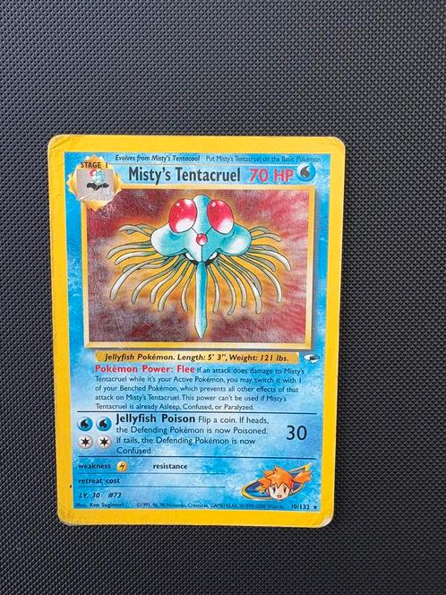 Misty’s Tentacruel holo pokemon gym heroes, Hobby en Vrije tijd, Verzamelkaartspellen | Pokémon, Zo goed als nieuw, Losse kaart