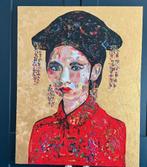 Vrouw in kunst ~ Geisha ~ atelier, Ophalen, Nieuw, Schilderij, Minder dan 50 cm