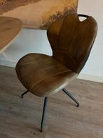 Eethoekstoelen olijfgroen merk Meerkerk lederlook., Huis en Inrichting, Ophalen, Zo goed als nieuw, Overige kleuren