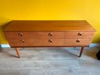 Vintage midcentury sideboard dressoir - 135cm, Ophalen, Gebruikt, 100 tot 150 cm, Teakhout
