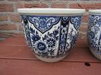 13 bloempotten van boch/sphinx diameter 21 cm., Ophalen, Gebruikt, Rond, Binnen