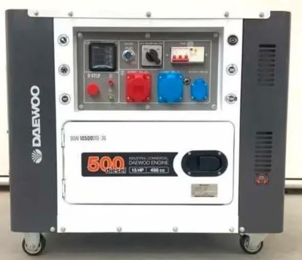 DAEWOO DDAE10500DSE-3G diesel aggregaat, Doe-het-zelf en Verbouw, Aggregaten, Ophalen, Elektrisch startend, Dieselolie, Nieuw