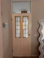 Paneeldeur met glas in lood, Ophalen, Gebruikt, 80 tot 100 cm, Binnendeur