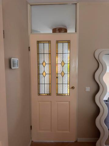 Paneeldeur met glas in lood beschikbaar voor biedingen