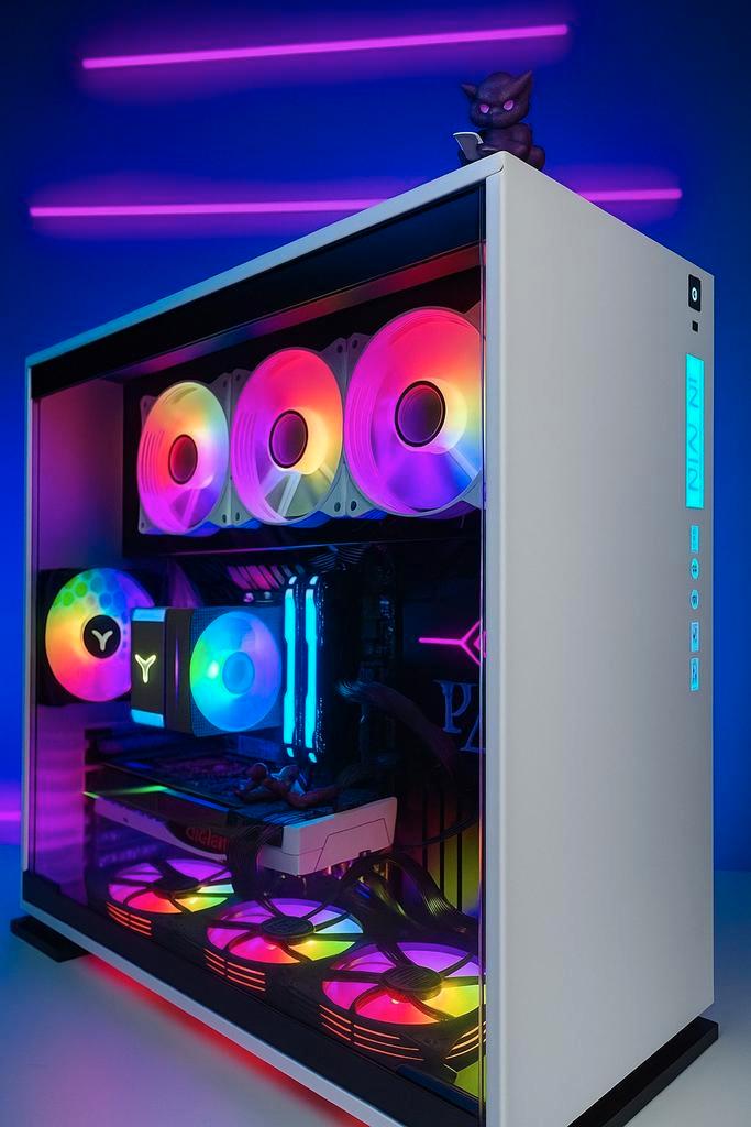 RGB GAME PC - INTEL I7 - GTX 1080 TI 11GB - 16GB - 1,5TB, Computers en Software, Desktop Pc's, Zo goed als nieuw, 4 Ghz of meer