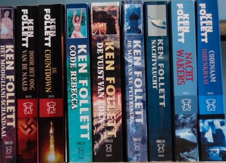 Meerdere thrillers van Ken Follett, Boeken, Thrillers, Gelezen, Europa overig, Ophalen of Verzenden