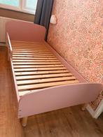 Flexa 1-persoonsbed oudroze met uitvalbescherming, Ophalen, Gebruikt, 70 tot 85 cm, Lattenbodem