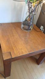 Tafeltje teak, Huis en Inrichting, Tafels | Salontafels, 50 tot 100 cm, Vierkant, Minder dan 50 cm, 50 tot 100 cm