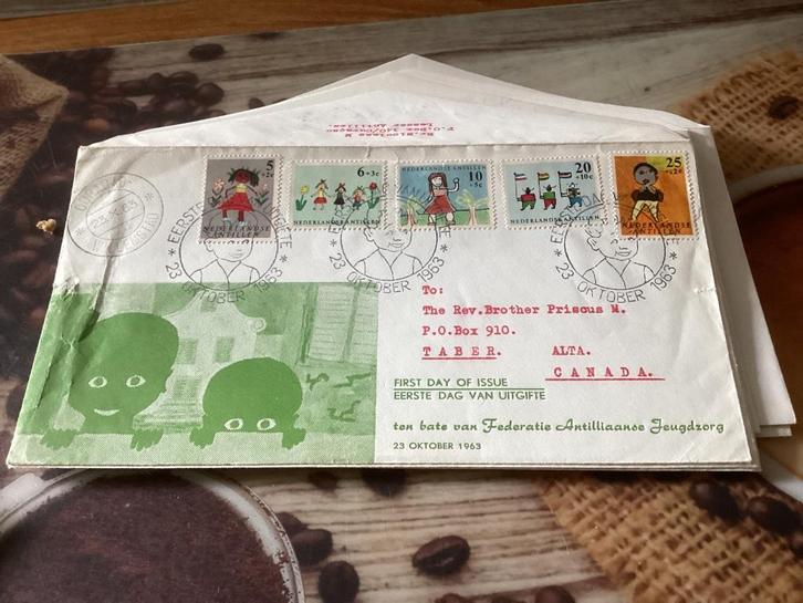 No5991 Nederlandse Antillen E27 gelopen Heb ook van Nederl, Postzegels en Munten, Postzegels | Eerstedagenveloppen, Beschreven