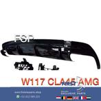 W117 CLA 45 AMG Achterbumper Diffuser zwart origineel Merced, Auto diversen, Tuning en Styling, Ophalen of Verzenden