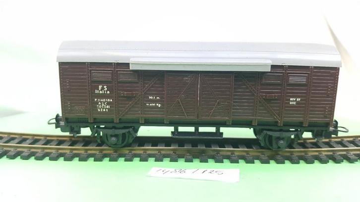 Lima H0 3160 FS goederenwagen + schuifdeuren 1973 als nieuw, Hobby en Vrije tijd, Modeltreinen | H0, Zo goed als nieuw, Wagon