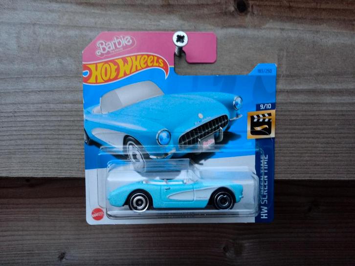 Chevrolet Corvette '56 Hotwheels Barbie, Hobby en Vrije tijd, Modelauto's | Overige schalen, Nieuw, Auto, Ophalen
