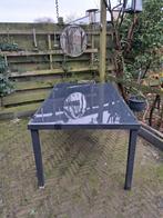 Tuintafel met glazen blad - 100x160 cm, Ophalen