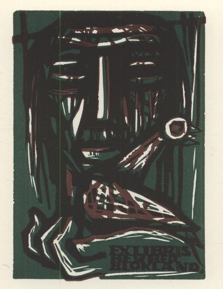 1131 Ex Libris Nederland : Ru van Rossum, z.j., Antiek en Kunst, Kunst | Etsen en Gravures, Verzenden