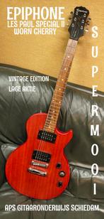 EPIPHONE LES PAUL SPECIAL II VINTAGE ED. WORN SATIN CHERRY, Muziek en Instrumenten, Snaarinstrumenten | Gitaren | Elektrisch, Ophalen of Verzenden
