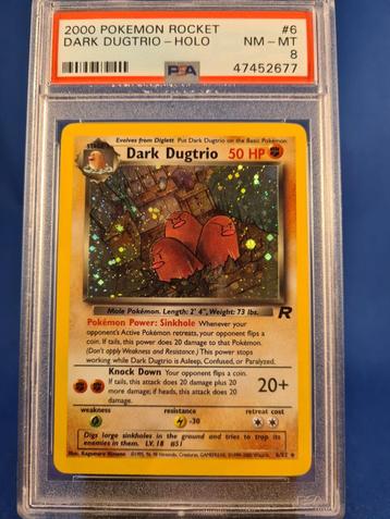 Dark Dugtrio 6/82 - Team Rocket (PSA 8) beschikbaar voor biedingen