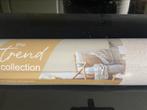 Linnenlook behang Action, Huis en Inrichting, Ophalen, Minder dan 10 m², Beige