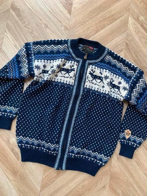 Windfjord wollen vest rits XXL wool cardigan, Kleding | Heren, Truien en Vesten, Zo goed als nieuw, Overige maten, Blauw, Ophalen of Verzenden