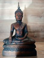 Antieke Thaise Boeddha van Hout, Antiek en Kunst, Ophalen of Verzenden