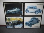 4 stuks zwart lijst , foto;s oldtimer Mercedes ., Verzamelen, Ophalen of Verzenden, Zo goed als nieuw