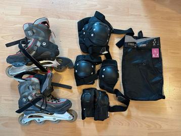 Skeelers mt 42 + Beschermers beschikbaar voor biedingen