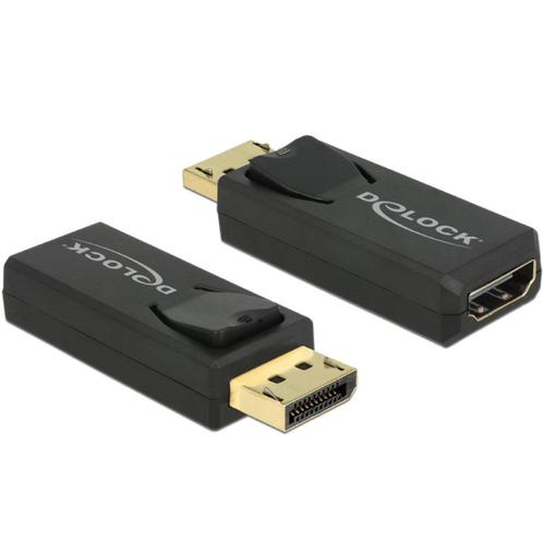 * DeLock 4K DisplayPort naar HDMI adapter * Nieuw in seal *, Audio, Tv en Foto, Converters, Nieuw, Ophalen of Verzenden
