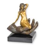 Bronzen Beeld Iphigenia, Ophalen of Verzenden, Mens