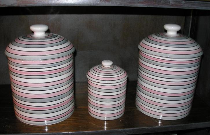 3 Italiaanse potten, Antiek en Kunst, Antiek | Keramiek en Aardewerk, Ophalen of Verzenden