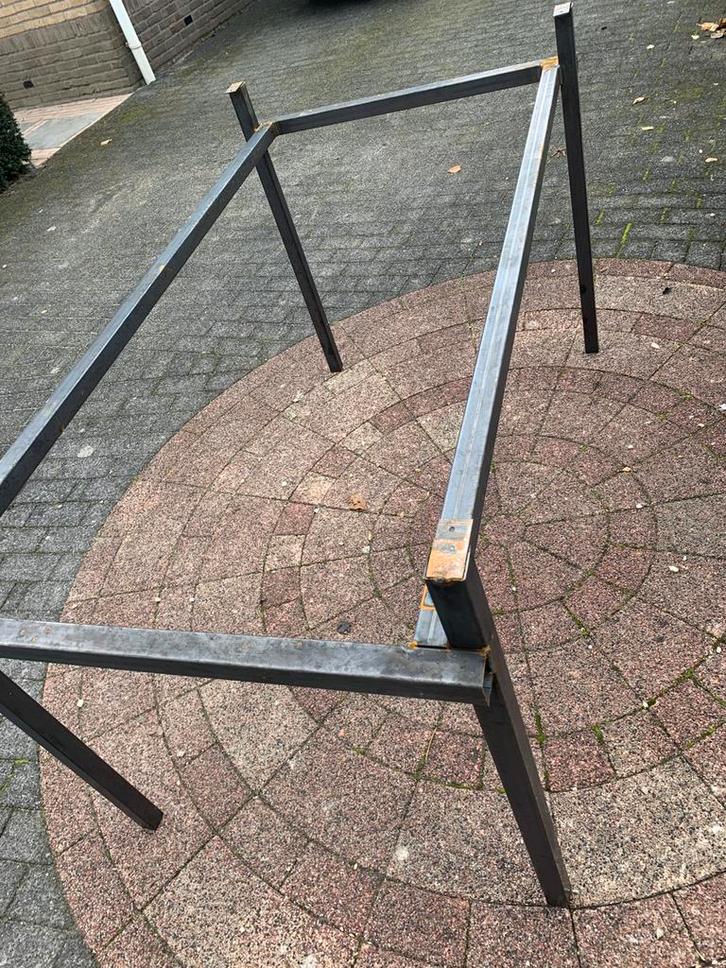 Metalen frames/onderstel van koker profiel rusty uitstraling, Doe-het-zelf en Verbouw, Metalen, Zo goed als nieuw, IJzer, Ophalen