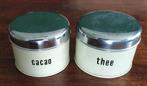 2 emaille blikjes, Ophalen of Verzenden
