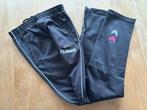 Hummel Trainingsbroek mt140 zwart met roze accenten, Meisje, Sport- of Zwemkleding, Ophalen of Verzenden, Zo goed als nieuw