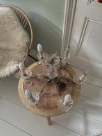 Kroonluchter brocante vintage, Huis en Inrichting, Lampen | Kroonluchters, Ophalen, Zo goed als nieuw, Glas