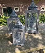 Set van 3 decoratieve lantaarns – 80, 60 en 40 cm hoog, Ophalen, Zo goed als nieuw