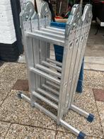 Vouwladder/steiger - Goede staat, Doe-het-zelf en Verbouw, Ladders en Trappen, Ophalen, Gebruikt, Ladder, Opvouwbaar of Inschuifbaar