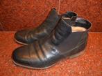 Zwarte heren enkelschoenen maat 42, Zwart, Overige typen, Ophalen of Verzenden, Gedragen