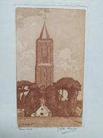 Ets van kerk in Eemnes door Johan Meijer, Antiek en Kunst, Ophalen of Verzenden