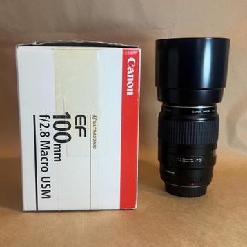 Canon EF 100mm f/2.8 USM objectief beschikbaar voor biedingen