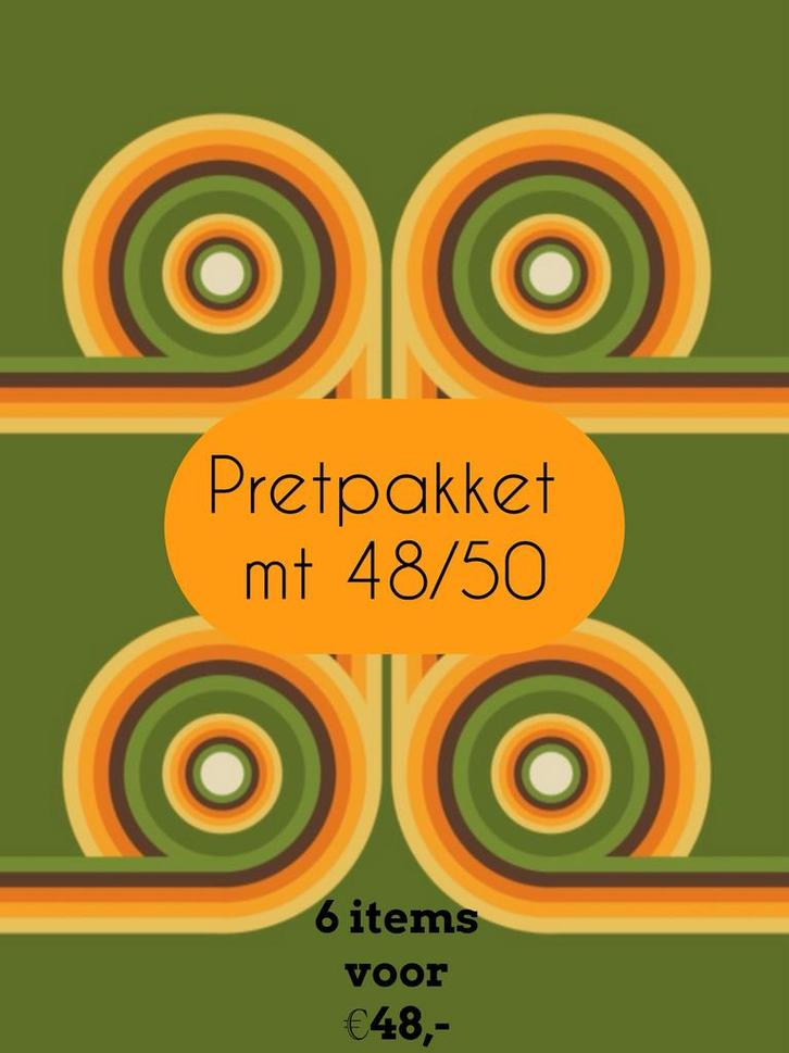 Vintage pretpakket dameskleding mt 48/50, Kleding | Dames, Dames-kledingpakketten, Gedragen, Maat 46/48 (XL) of groter, Verzenden