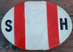 Slecht horend Emaille bord, Ophalen of Verzenden