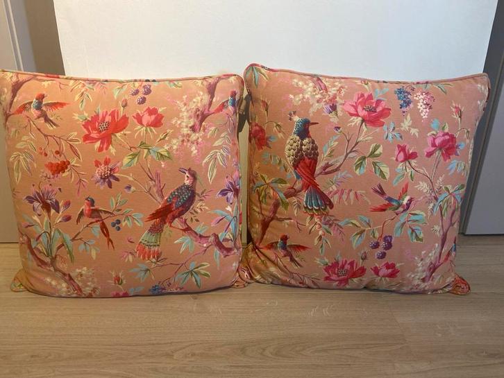 Imbarro Kussens Paradise Cotton XL Blush - Set van 2, Huis en Inrichting, Woonaccessoires | Kussens, Zo goed als nieuw, Roze, Vierkant